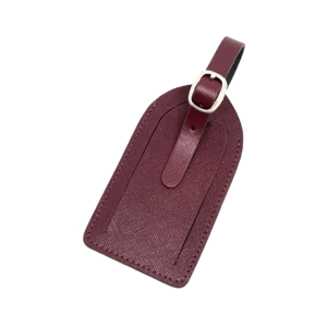 Dome Standard Luggage Tag with screened ID window, belt & buckle closure